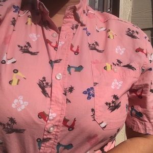 Pink Hawaiian shirt